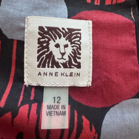 Anne Klein Red Polka Dot Midi Dress - Picture 5 of 5